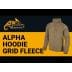 Флісова кофта Helikon Alpha Hoodie Grid Fleece - Shadow Grey