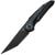 Nóż składany Bestech Knives Blind Fury - Black Stonewash/Black Titanium Sky Blue Marble Carbon Fiber