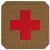 Naszywka medyczna M-Tac Medic Cross Laser Cut - Coyote/Red