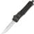 Nóż sprężynowy CobraTec OTF Medium Tungsten and Graphite Black