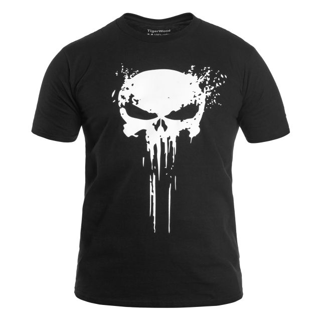 Koszulka T-Shirt TigerWood Punisher - Czarna