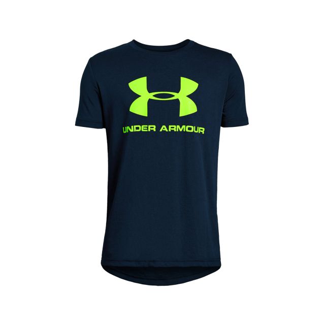 Koszulka termoaktywna dziecięca Under Armour Sportstyle Logo navy