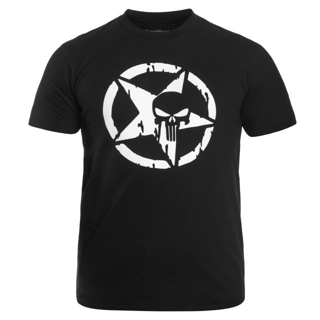 Військова футболка TigerWood Punisher - чорна