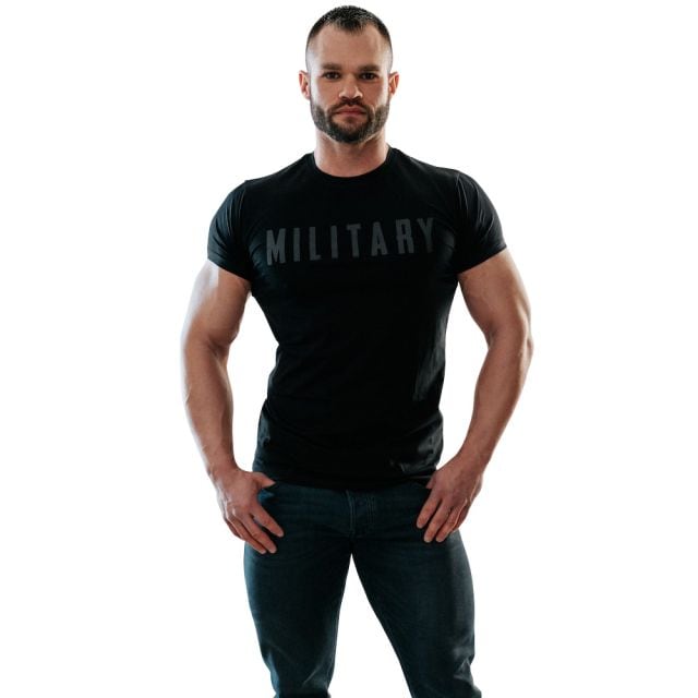Koszulka T-shirt Military Gym Wear Defence - Black