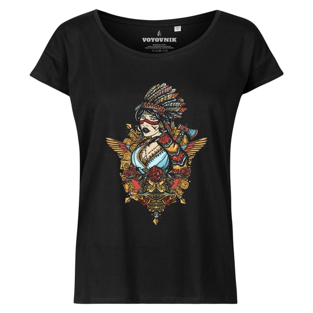 Koszulka T-shirt damska Voyovnik Steampunk Chero - czarna 