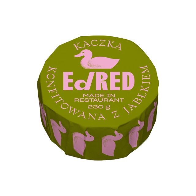 Żywność konserwowana Ed Red - kaczka konfitowana z jabłkiem 230 g