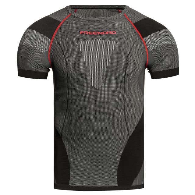 Koszulka termoaktywna FreeNord DryTech Short Sleeve - Black/Red