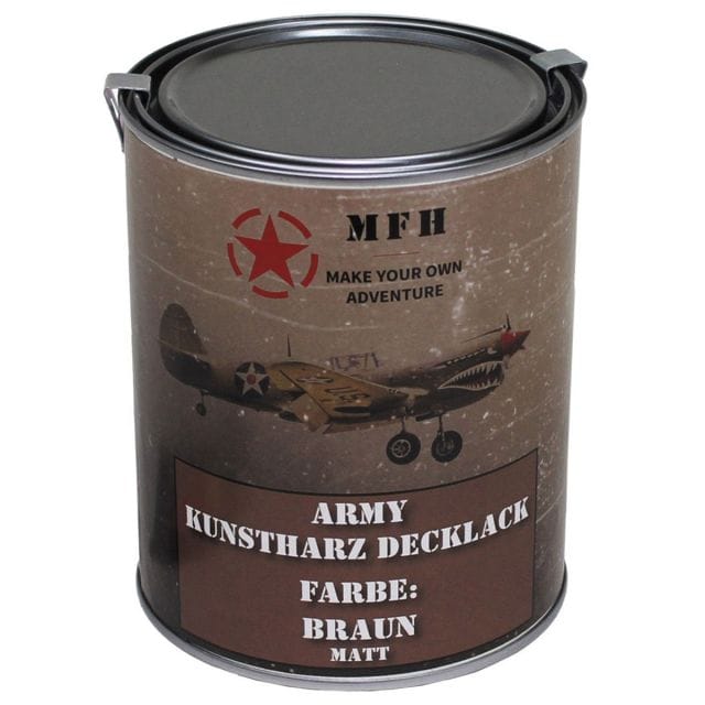 Військова фарба в банці MFH 1 л - Brown