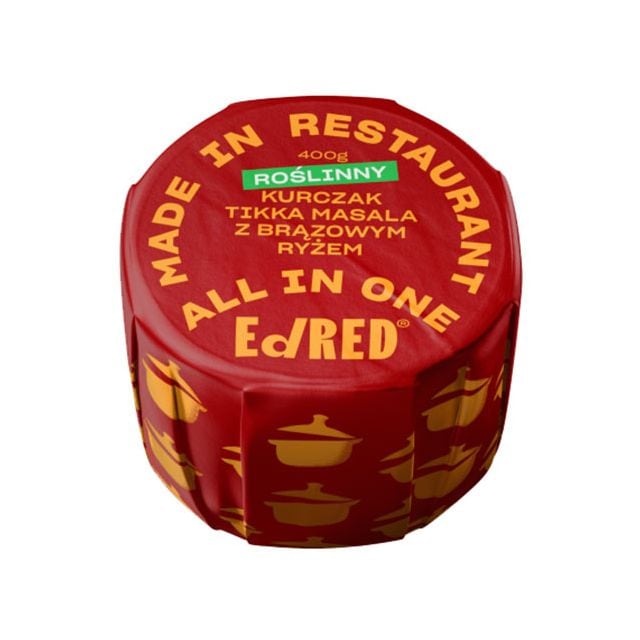 Консерви Ed Red - вегетаріанська курка тікка масала з коричневим рисом 400 г