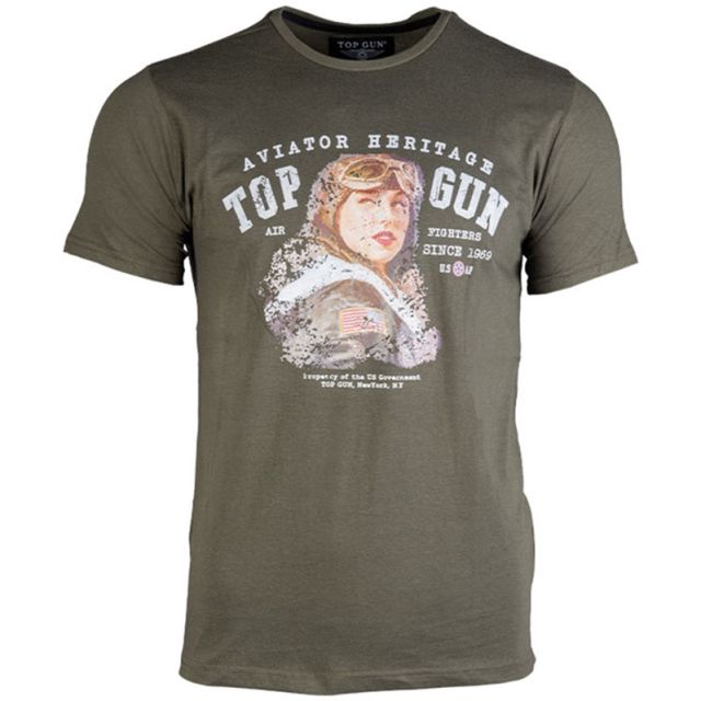 Koszulka T-Shirt Mil-Tec "Aviator" - Olive