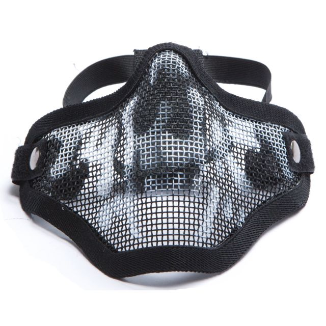 Maska ochronna typu Stalker ASG Lower Half Metal - Black/Skull