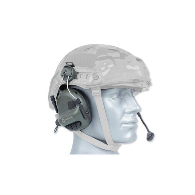 Zestaw słuchawkowy Earmor M32 Tactical do hełmów - Foliage Green
