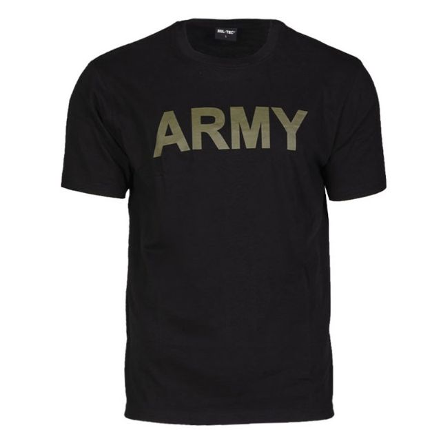 Koszulka T-Shirt Mil-Tec Army Black