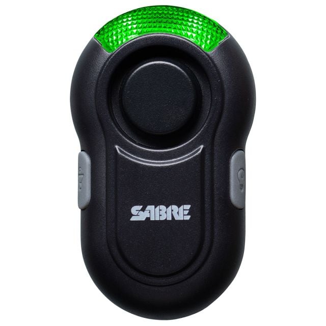 Alarm osobisty Sabre Red Clip-On LED - Black