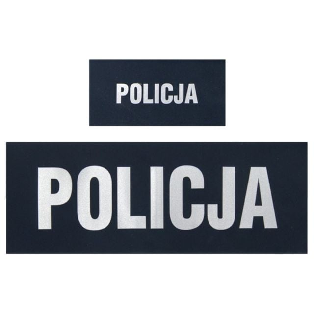 Комплект світловідбиваючих написів "Policja" на флісову кофту