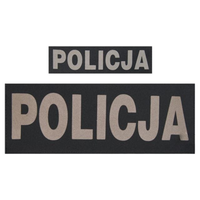 Комплект світловідбиваючих написів "Policja" для тактичного жилета