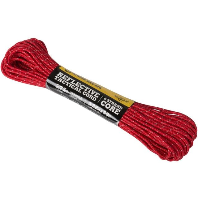 Мотузка paracord Atwood Rope MFG Tacitcal Relfective Cord 15 м - Red