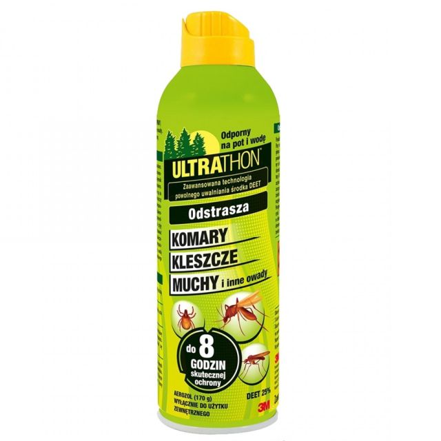 Ultrathon Spray 25% DEET repelent na komary, kleszcze, owady