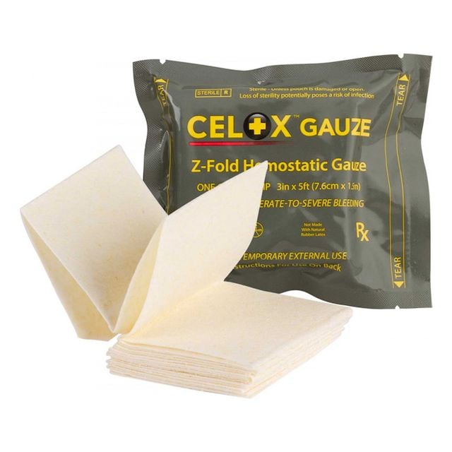 Opatrunek hemostatyczny Celox Gauze Z-Fold