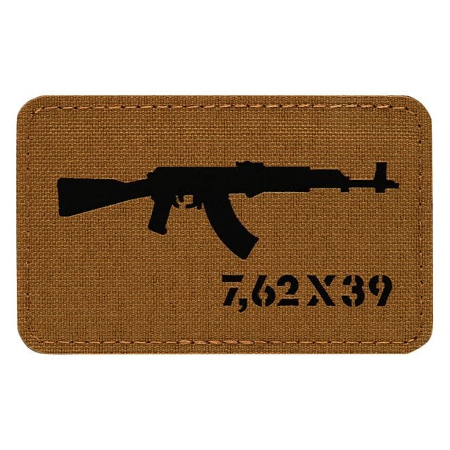 Naszywka M-Tac AKM 7,62 x 39 Laser Cut - Coyote/Black 