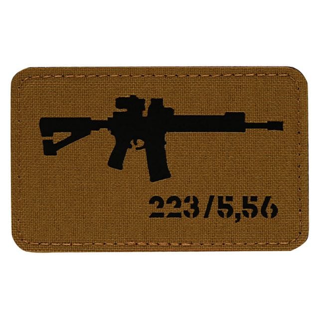 Патч M-Tac AR-15 223/5.56 Laser Cut - Coyote/Black