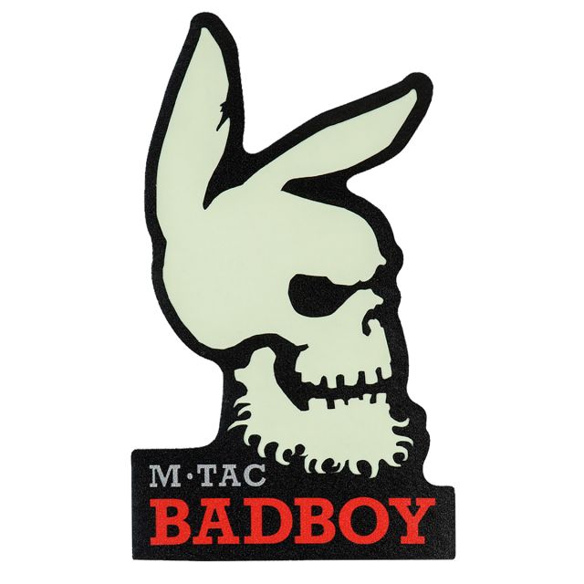 Naszywka M-Tac Bad Boy fluorescencyjna - Black 
