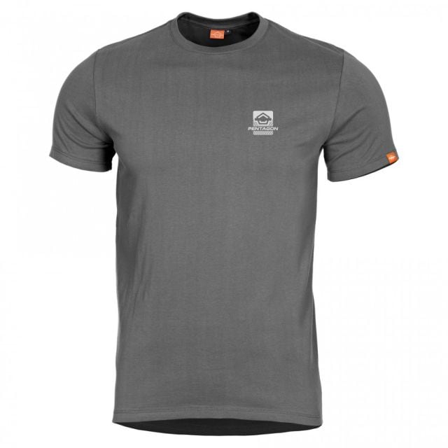 Koszulka T-Shirt Pentagon Ageron "American Flag" - Wolf Grey
