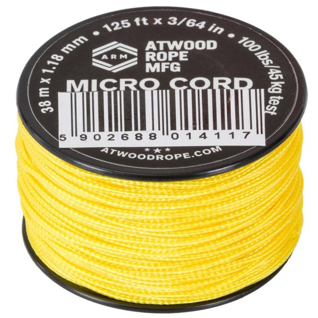 Мотузка Atwood Rope MFG Micro Cord 38 м - жовта