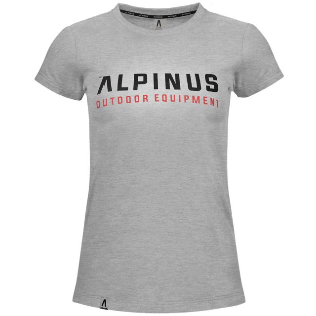 Koszulka T-Shirt damska Alpinus Chiavenna - szara 