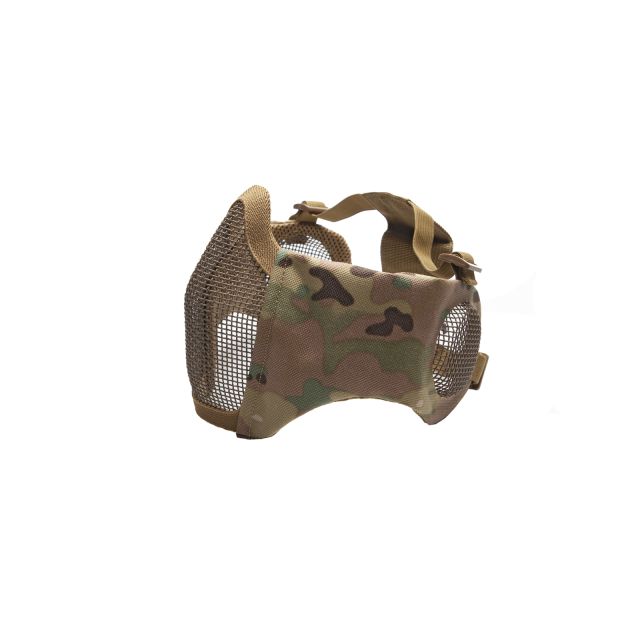 Maska ochronna typu Stalker ASG Metal Mesh z ochraniaczami uszu - MC