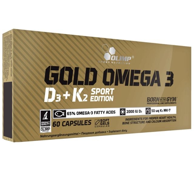Дієтична добавка Olimp Sport Nutrition Gold Omega 3 D3 + K2 Sport Edition - 60 капсул