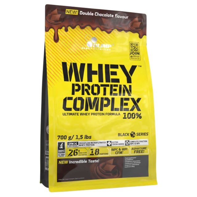 Протеїнова добавка Olimp Whey Protein Complex 100% 700 g Double Chocolate - дієтична добавка