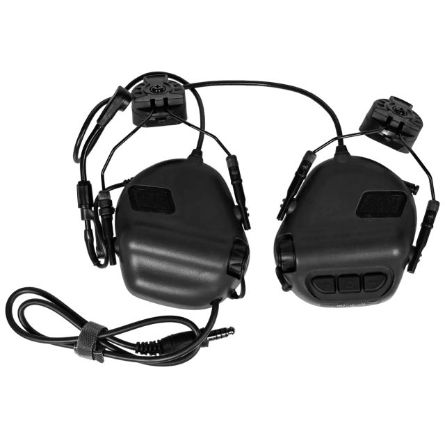 Набір навушників Earmor M32H Tactical з кріпленням для шолома FAST/ARC - Black