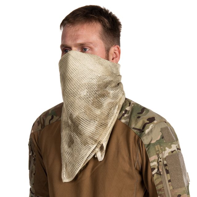 Osobista siatka maskująca Brandit Commando Net Scarf - Sandstorm