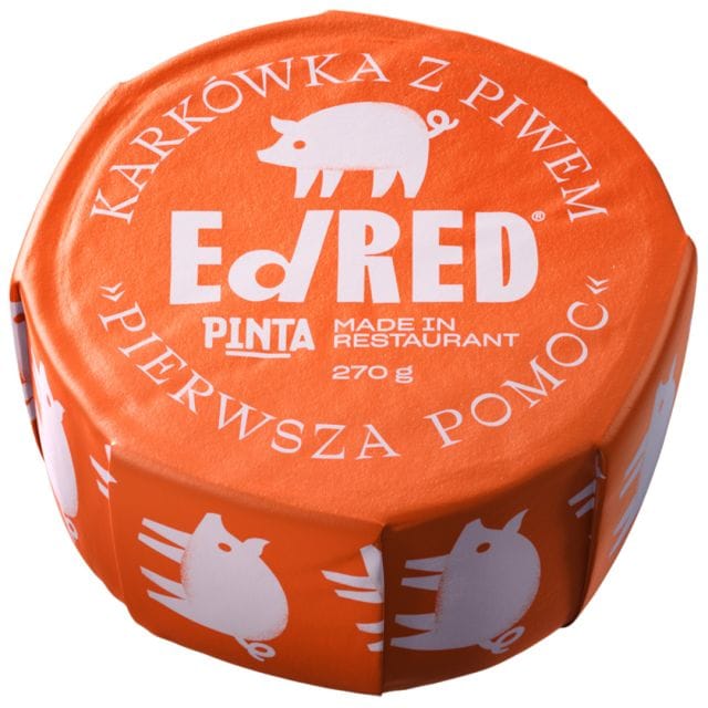 Консервовані продукти Ed Red - шийка свиняча з пивом "Швидка допомога" 270 г