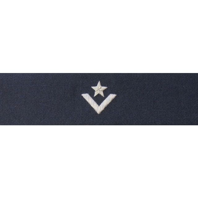Темно-синій нагрудний знак до кашкета Війська Польського - молодший прапорщик