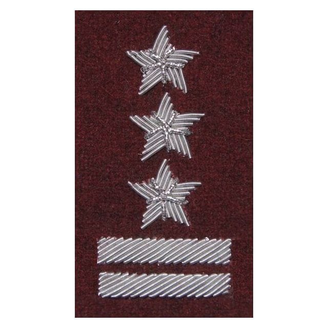 Stopień na beret WP bordowy haft bajorkiem - pułkownik
