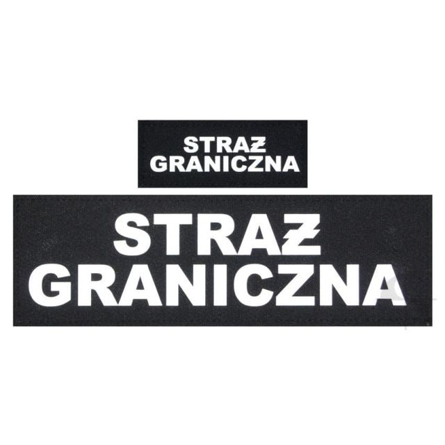 Комплект світловідбиваючих написів "Straż Graniczna" для тактичного жилета