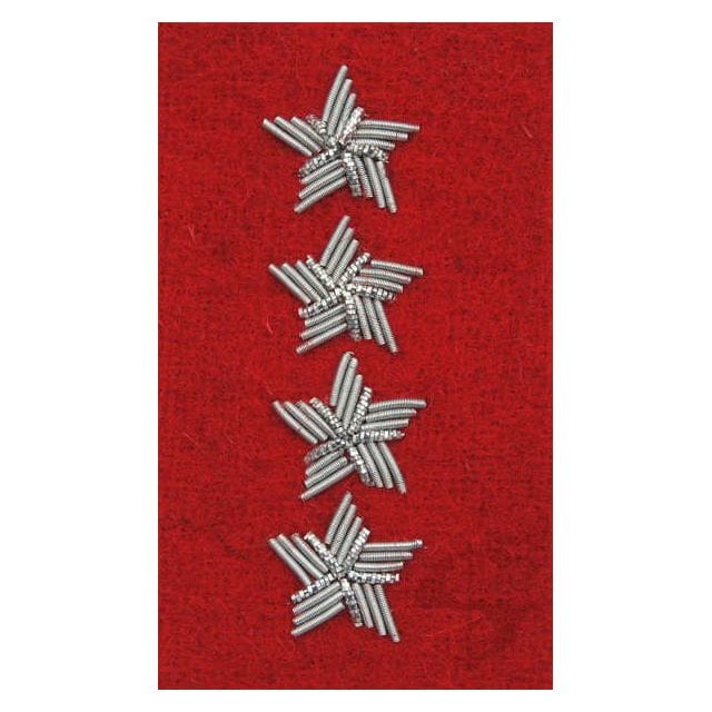 Військове звання на берет Війська Польського багряний вишивка канителлю – старший штабний хорунжий