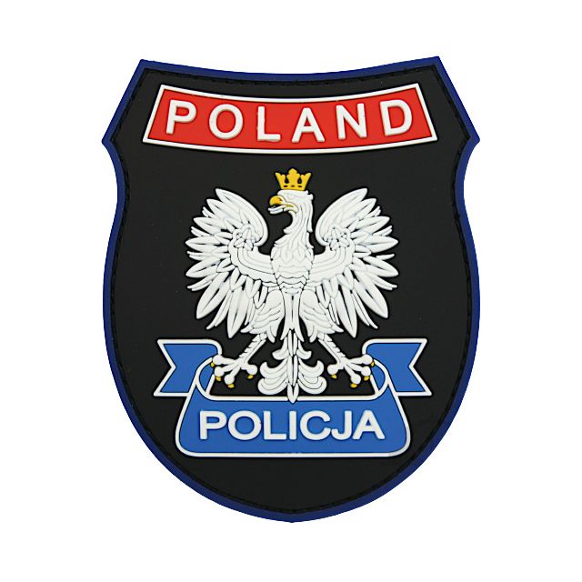 Поліцейська емблема PVC 3D - "Poland Policja"