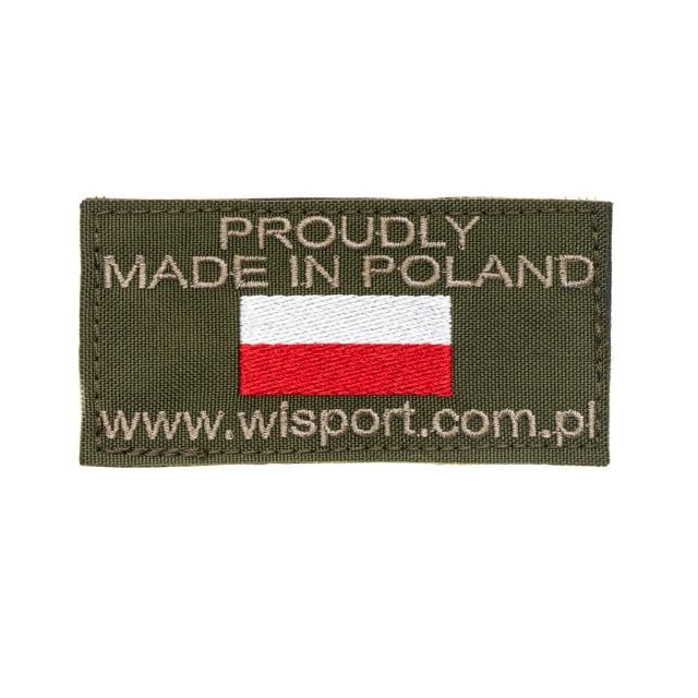Naszywka Wisport "Proudly Made in Poland" Olive Green