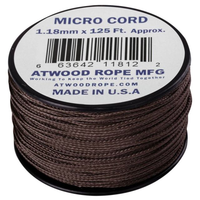 Linka Atwood Rope MFG Micro Cord 38 m - U.S. Brown