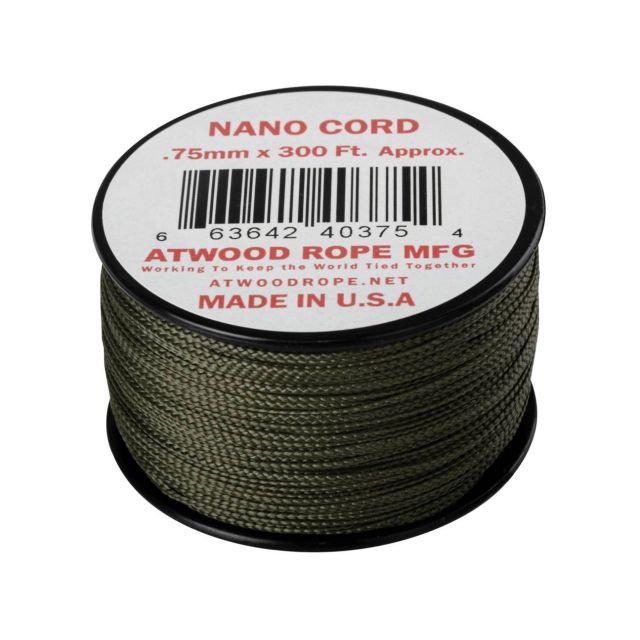 Мотузка Atwood Rope MFG Nano Cord 91 м - Olive Drab