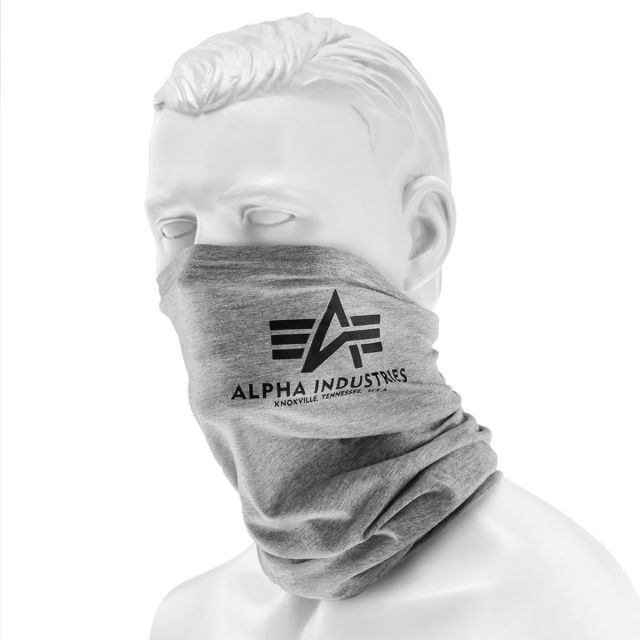 Chusta wielofunkcyjna Alpha Industries Basic Logo Grey