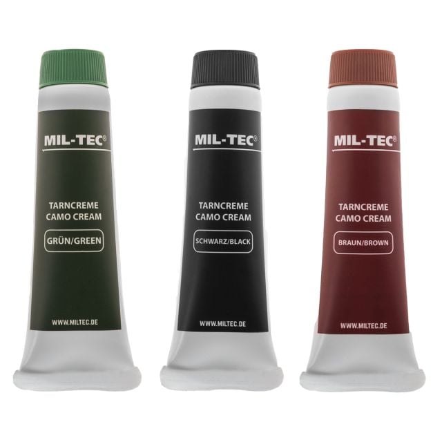 Farby maskujące w tubce Mil-Tec 3 kolory - czarny/zielony/brązowy