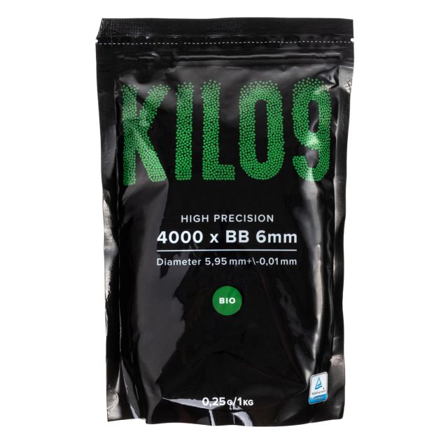Kulki ASG KILO9 biodegradowalne 0,25 g 4000 szt.