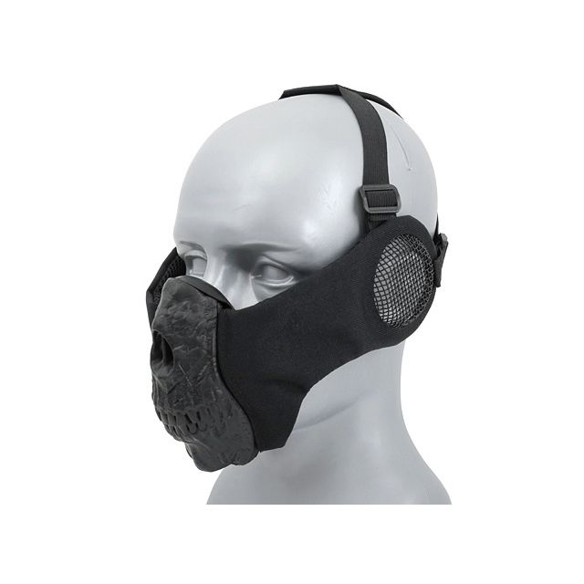 Maska ochronna CS Skull Face z ochraniaczami uszu - black