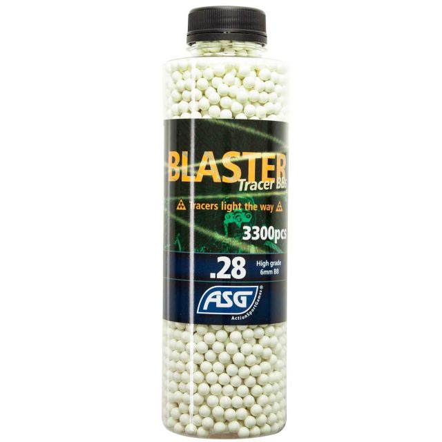 Kulki biodegradowalne ASG Open Blaster Tracer 0,28 g 3300 szt. - Green