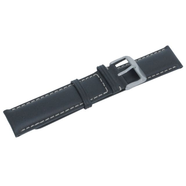 Шкіряний ремінець для годинника Iron Annie - чорний 20 мм