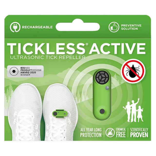 Ultradźwiękowa ochrona przed kleszczami TickLess Active - dla ludzi - Green